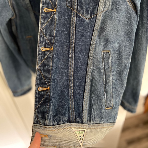 *SALE* men’s GUESS denim jacket LARGE (BNWT) - Picture 4 of 6
